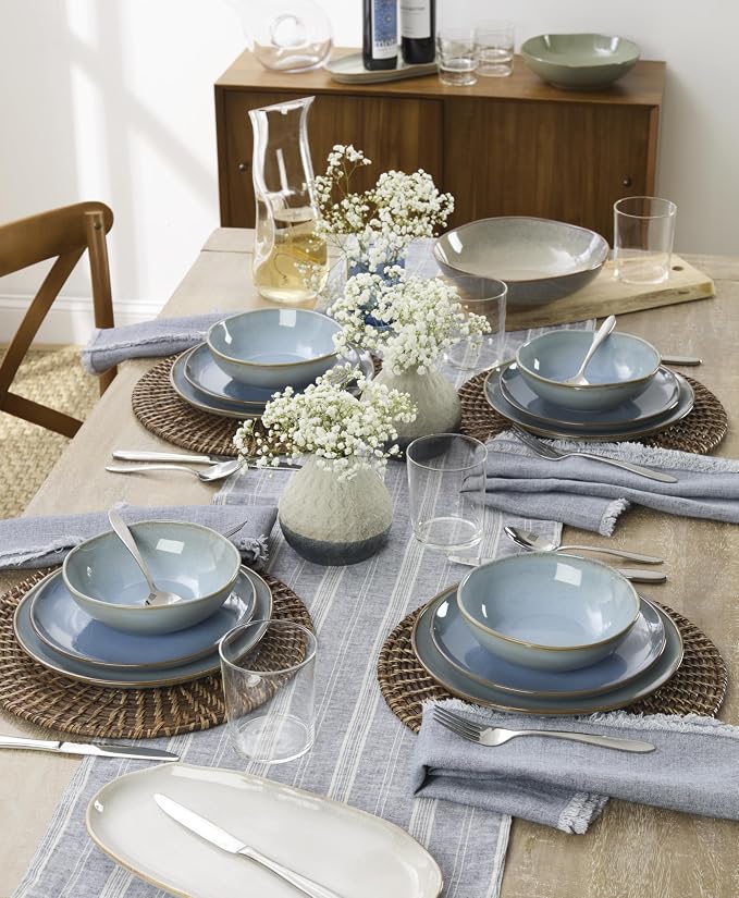 Oneida Mooncrest 20-Piece 18/0 Silverware Set for 4, Flatware | mirror finish, dishwasher safe | includes knives, forks, and spoons | cutlery set for kitchen and dining