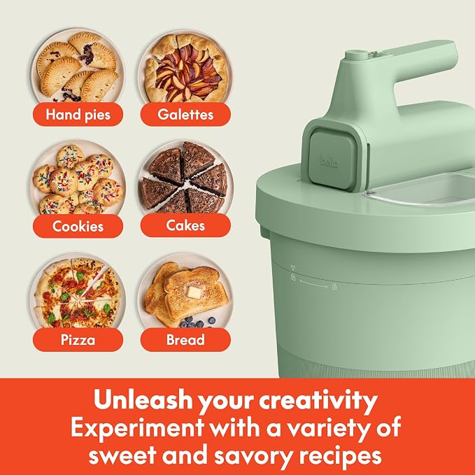 Bella 3.5 QT Hand Stand Mixer, Seaglass