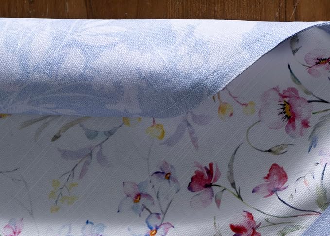 Maison d' Hermine Placemats Set of 4 Reusable 100% Cotton (13"x19") | Cloth Place Mats Washable Table Mats for Kitchen Dining Party Wedding Hotel Home Restaurant Spring Summer - Summer Floral