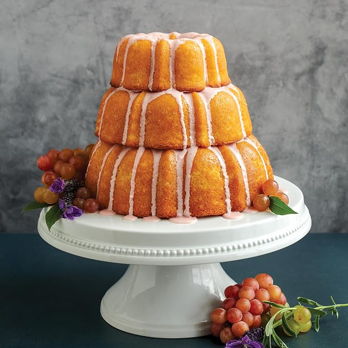 Nordic Ware Formed Bundt, Tiered 3-Piece Set, Twilight Blue