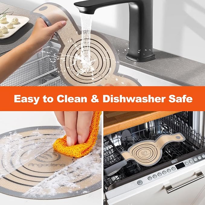 Silicone Bread Sling Oval and Round - Non-Stick & Easy Clean Reusable Oval Silicone Baking Mat for dutch oven. With Long Handles Sourdough Bread Baking mat tools supplier Liner (Gray)