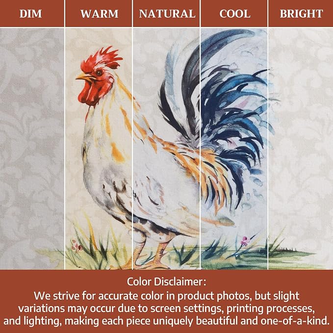 Maison d' Hermine Placemats Set of 4 Reusable 100% Cotton (13"x19") | Cloth Place Mats Washable Table Mats for Kitchen Dining Party Wedding Hotel Home Restaurant Spring Summer - Campagne