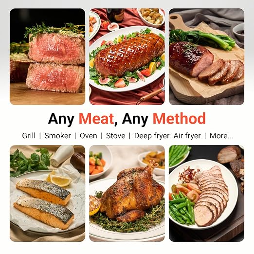 ThermoMaven Smart WiFi Wireless Meat Thermometer for Grilling with 2 Probes | Standalone Base, 6 Sensors, NIST Certified Accurate to ±0.5℉, 1000ft Wireless Connection, for BBQ/Smoke/Oven