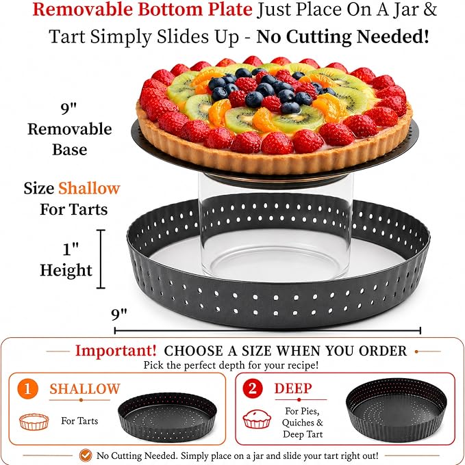 Why Holes For Crispy Crusts King Crispy's Tart & Quiche Pan 9"x1"