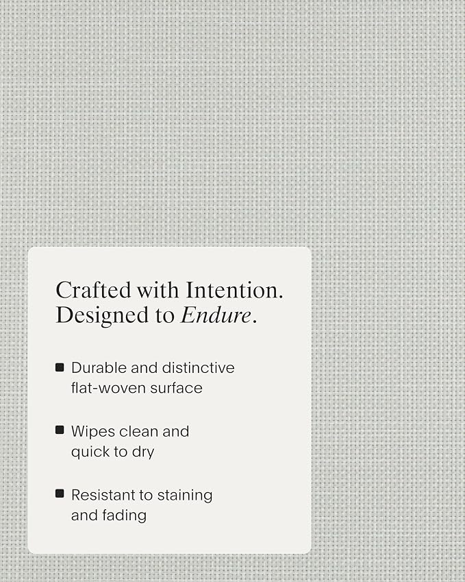 Chilewich Mini Basketweave Placemats, Woven Rectangle Placemats Set of 4 | Easy Care Woven Tabletop Textiles, Indoor/Outdoor, Sandstone, 19" x 14"