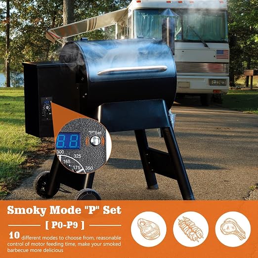 Upgraded Digital Thermostat Controller for Traeger Pellet Grills and Sensor | Player Mode-10 Temp Compensation Levels, 3 Advanced Modes- Pr0 Pr1 Pr2, New "P" Button, Error Code Detection, 2 Probe Ports