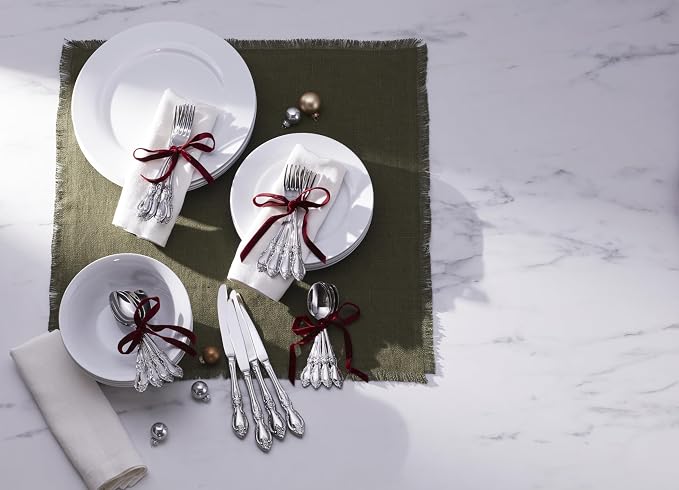 Oneida Louisiana Teaspoons Silverware Set for 4, Flatware | mirror finish, dishwasher safe | cutlery set for kitchen and dining, utensil set, kitchen gifts for women, heavy duty