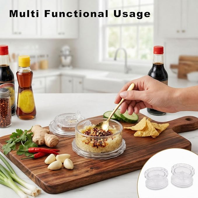 2 Pieces Manual Garlic Twist Press for Garlic, Chili, Onion | Manual Garlic Ginger Mincer Tool, Kitchen Gadget, Home Accessory