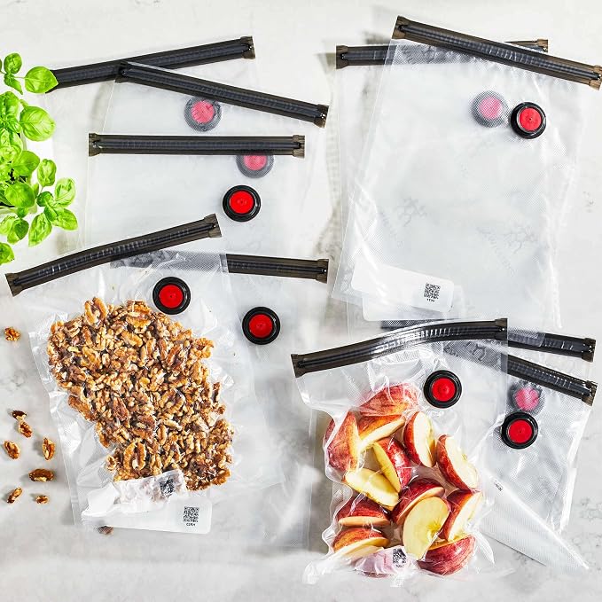 ZWILLING Fresh & Save 10-pc Vacuum Sealer Bags, Sous Vide Bags, Meal Prep - Medium