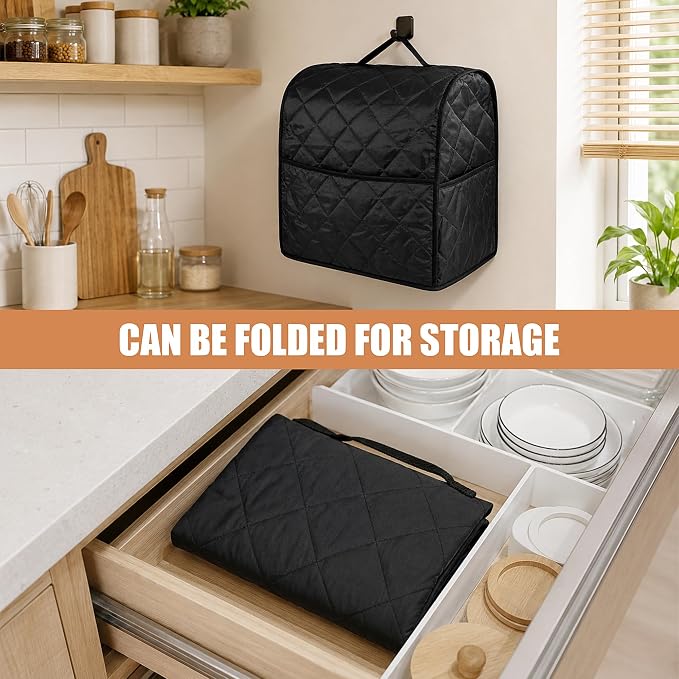 Stand Mixer Cover 4.5 quart Bread Maker Protective Cover with Pockets for Kitchen Appliance Not Easy to Fade, Not Easy To Pilling Washable & Durable