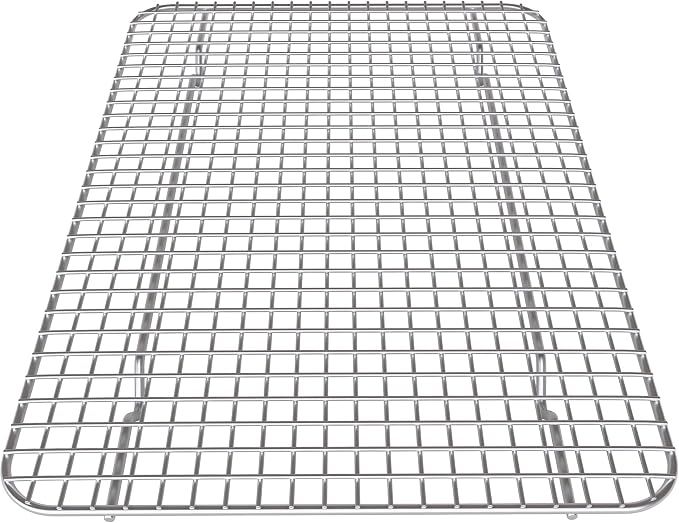 Stainless Steel Cooling Rack - Heavy Duty and Oven Safe, Good for Cooling, Baking and Roasting - Perfect for Cookies, Cakes & More - Fits Perfectly in Quarter Sheet Pan(8.5" x 12")