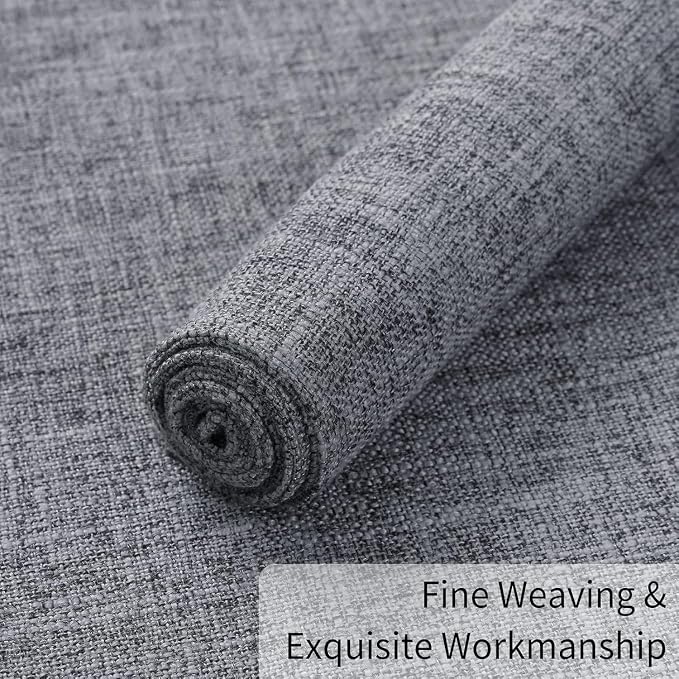 Homaxy Cloths Placemats for Dining Table Set of 6, 13" x 19", Dark Grey | Heat Resistant, Washable, Cotton Linen Blend Table Mats, Easy to Clean Place Mats, Indoor Outdoor