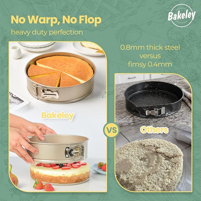 8 Inch Non-stick Springform Cake Pan,Cheesecake Pan with Removable Bottom