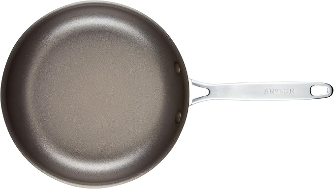 Anolon Achieve Hard Anodized Nonstick Cookware Pots and Pans Set, 9 Piece - Cream