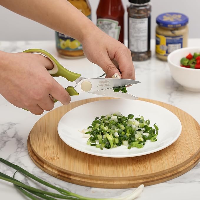 Mr. Pen- All Purpose Kitchen Shears with Protective Sheath, 2 pcs, 8 Inch | Dishwasher Safe, Stainless Steel Food Scissors with Micro-Serrated Blades, Soft Grip, Durable Utility Kitchen Shears