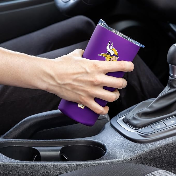Rico Industries NFL Football Soft Touch, Easy Grip Tumbler
