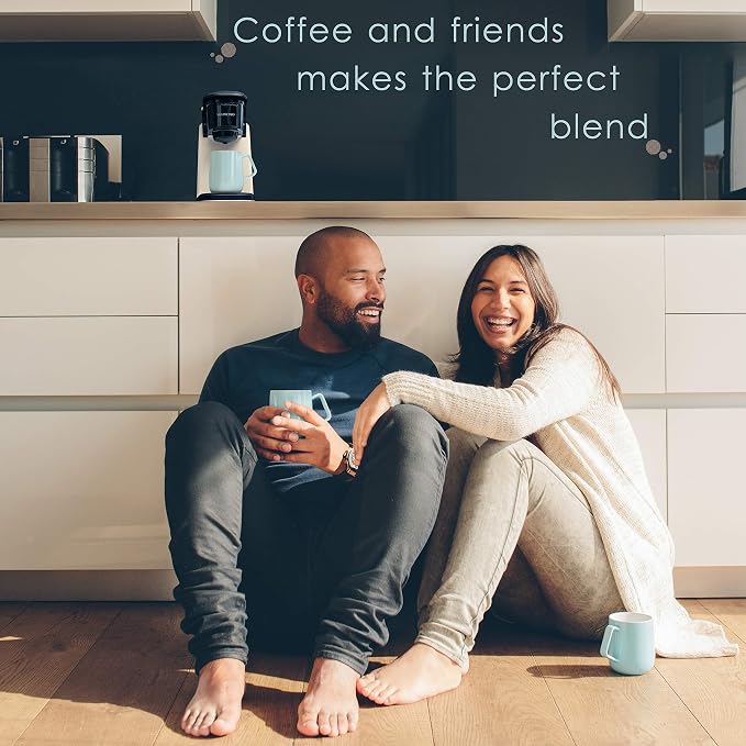 Mixpresso Single Serve Coffee Maker K Cup Coffee Maker for K Pods & Grounds | Compact 800W White Coffee Machine with 12 Oz Water Tank, Fast Brew & Auto Shut-Off, Small Design for Travel RV, Office& Dorm