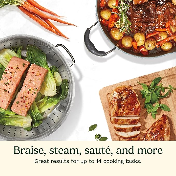 Cuisinart Preferred Pan 4-Pc Set - Sienna Sky (4.5 Qt. Multi-Purpose Pan w/Cover, Steamer, Slotted Turner)