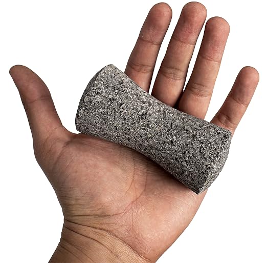Genuine Handmade Mexican Mortar and Pestle, Molcajete Mexicano — Mexican Cookware Perfect as Guacamole Bowl and Masher, Mortero para Cocina Made from Volcanic Rock in Mexico (Pestle Replacement)