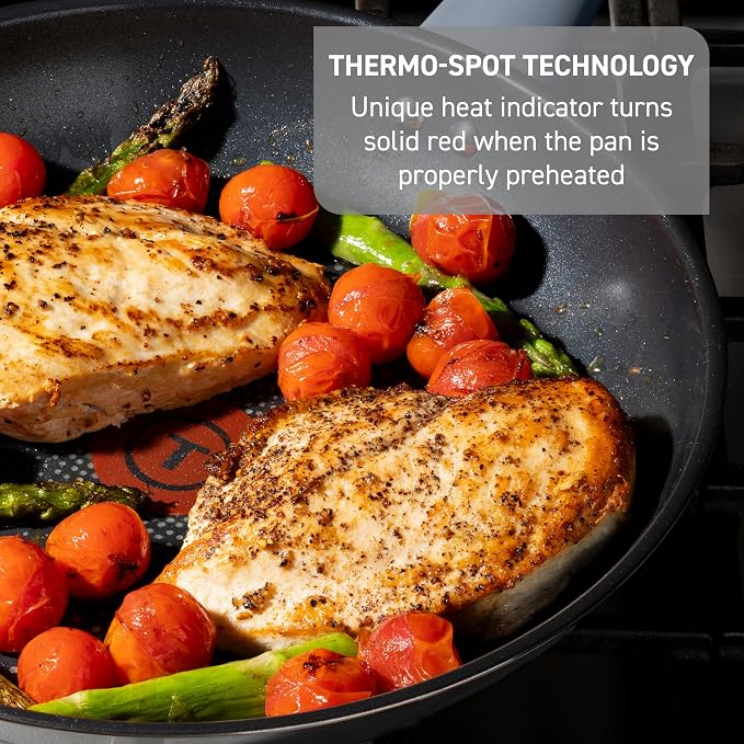 T-fal Essentials Sauce Pan with Lid, 3.5 Qt, Nonstick, Induction Compatible | Stainless steel with ProGlide nonstick coating, Oven safe to 350 F, Interior measuring marks, Dishwasher safe, Glass lid
