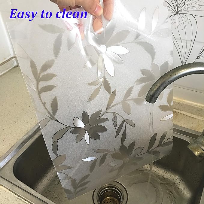 Thick Waterproof Placemats Wipe Clean Plastic Placemats Set of 4 Placemat for Kitchen Dinner Table Place Mats Dining Placemats Plastic, Wipeable Place Mats Flower (Never Fade)