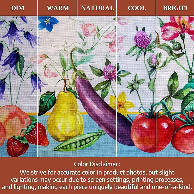 Maison d' Hermine Placemats Set of 4 Reusable 100% Cotton (13"x19") | Cloth Place Mats Washable Table Mats for Kitchen Dining Party Wedding Hotel Home Restaurant Spring Summer - Giverny