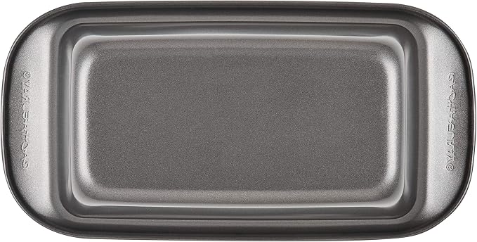Rachael Ray Bakeware Meatloaf/Nonstick Baking Loaf Pan with Insert, 9 Inch x 5 Inch, Gray