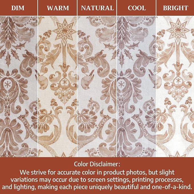 Maison d' Hermine Placemats Set of 4 Reusable 100% Cotton (13"x19") | Cloth Place Mats Washable Table Mats for Kitchen Dining Party Wedding Hotel Home Thanksgiving Christmas - Allure