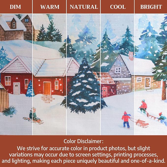 Maison d' Hermine Placemats Set of 4 Reusable 100% Cotton (13"x19") | Cloth Place Mats Washable Table Mats for Kitchen Dining Party Wedding Hotel Home Thanksgiving Christmas - Megeve