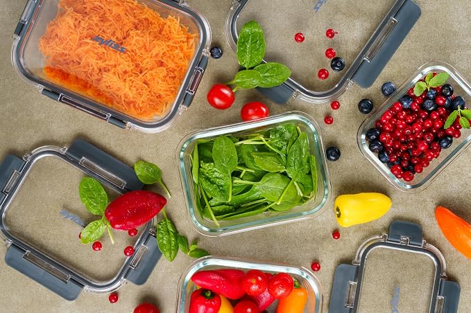 Zyliss Glass Food Storage Container 12.5oz, Shatter Resistant Borosilicate Glass, Airtight Leakproof Tritan Lid, BPA Free, Microwave, Freezer & Dishwasher Safe .37l/.39qt (6.2 x 4.7 x 2.2)