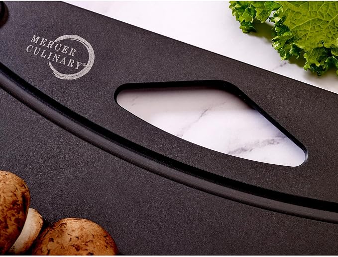 Mercer Culinary Composite Cutting Board-17 1/4" X 11 3/4", with Non Slip Feet and Juice Groove, Black