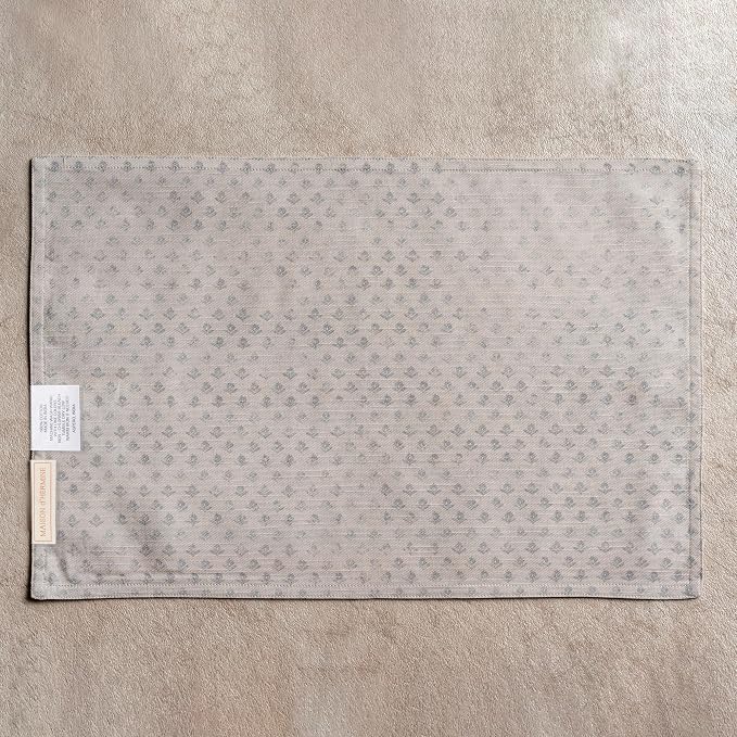 Maison d' Hermine Placemats Set of 4 Reusable 100% Cotton (13"x19") | Cloth Place Mats Washable Table Mats for Kitchen Dining Party Wedding Hotel Home Restaurant Spring Summer - Fanny Lavender