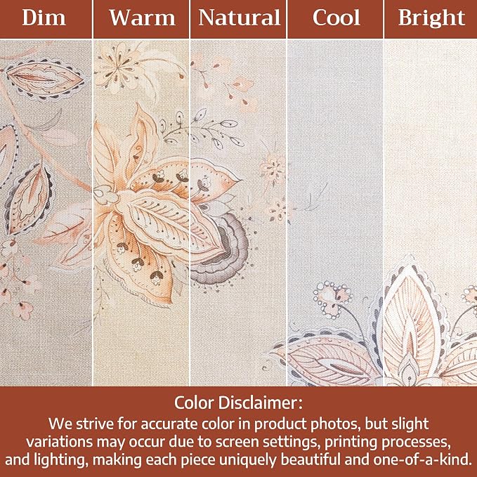 Maison d' Hermine Placemats Set of 4 Reusable 100% Combed Cotton (13"x19") | Cloth Place Mats Washable Table Mats for Kitchen Dining Party Wedding Hotel Home Restaurant Spring Summer - Society Florals