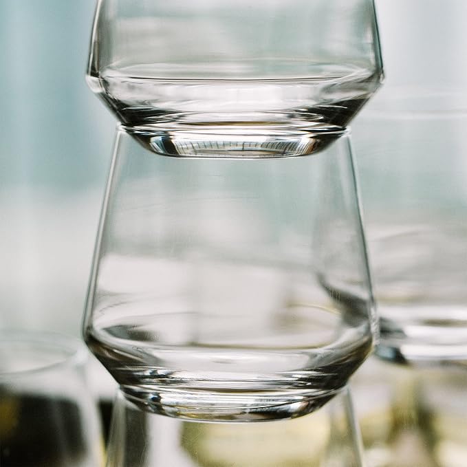BTaT- Stemless Wine Glass, 12 oz, Set of 12, Wine Glasses No Stem