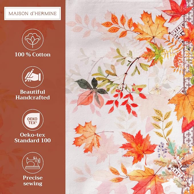 Maison d' Hermine Placemats Set of 4 Reusable 100% Cotton (13"x19") | Cloth Place Mats Washable Table Mats for Kitchen Dining Party Wedding Hotel Home Thanksgiving Christmas - Amarante