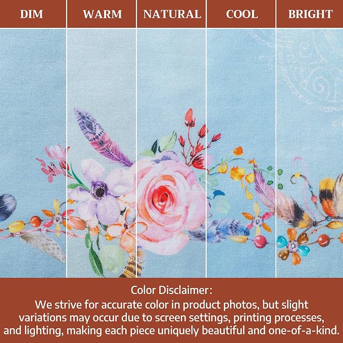 Maison d' Hermine Placemats Set of 4 Reusable 100% Cotton (13"x19") | Cloth Place Mats Washable Table Mats for Kitchen Dining Party Wedding Hotel Home Restaurant Spring Summer - Ibiza - Blue