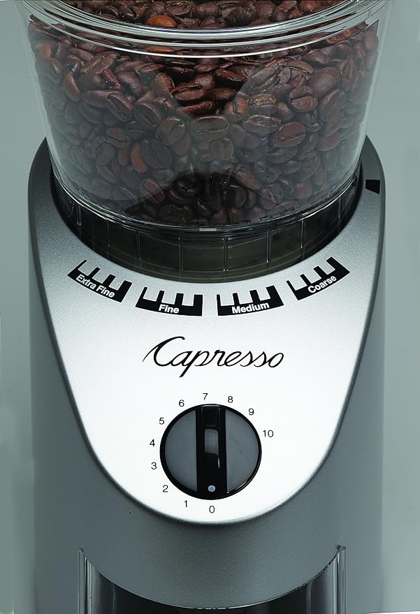 Capresso 560.04 Infinity Conical Burr Grinder, Brushed Silver (Pack of 2)
