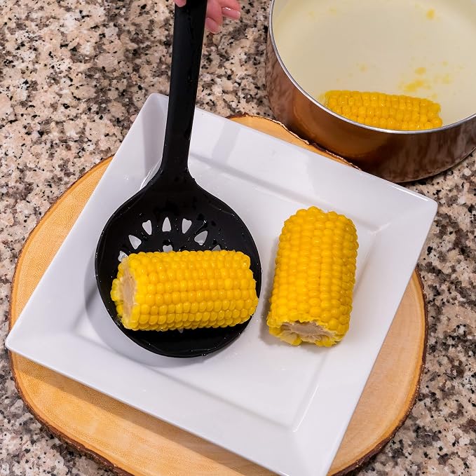 25 PCs Silicone Cooking Utensils Set - Non-Stick Silicone Kitchen Utensils | Black Non-Stick, Heat-Resistant Silicone Kitchen Utensils Set with Stainless Steel Inner Core