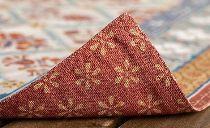 Maison d' Hermine Placemats Set of 4 Reusable 100% Cotton (13"x19") | Cloth Place Mats Washable Table Mats for Kitchen Dining Party Wedding Hotel Home Thanksgiving Christmas - Romane