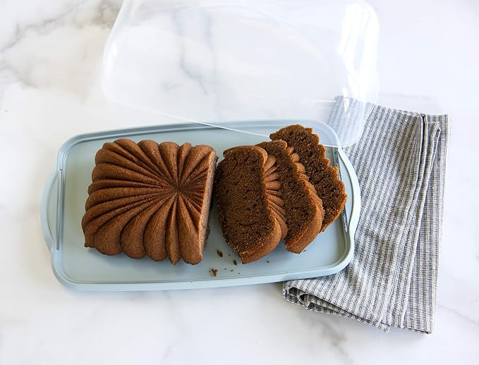 Nordic Ware Loaf Cake Keeper, Blue,12.8" L x 7.3" W x 4.6" H (Pack of 3)