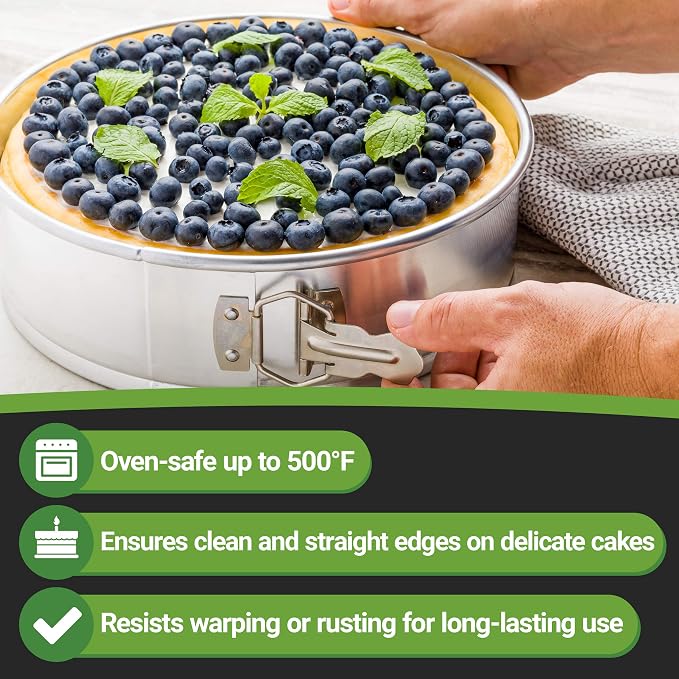 Restaurantware 10 in Silver Aluminum Springform Cake Pan