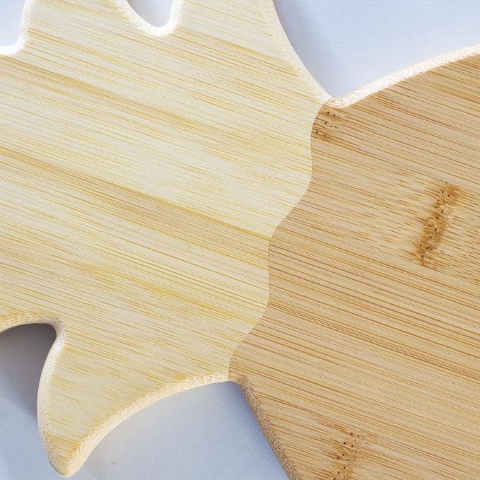 Totally Bamboo Pineapple Shaped Bamboo Wood Cutting Board and Charcuterie Board, 14-3/8" x 7-1/2"