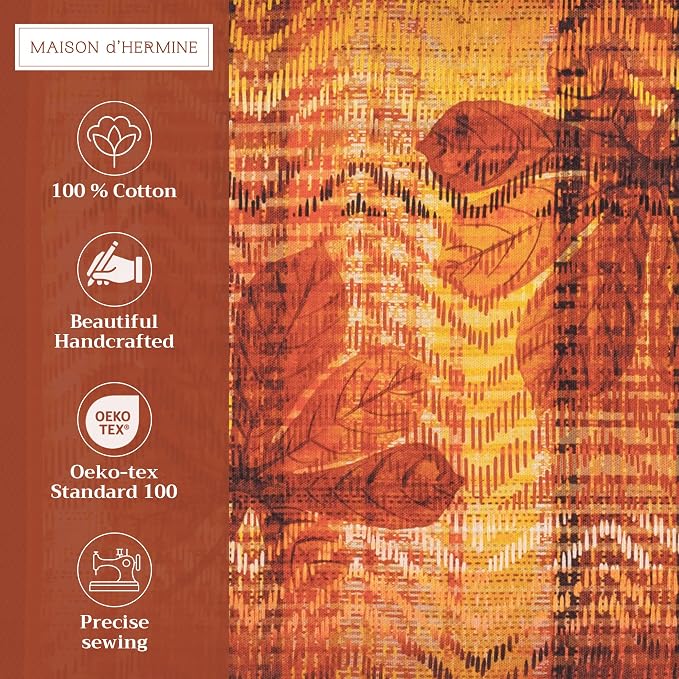 Maison d' Hermine Placemats Set of 4 Reusable 100% Cotton (13"x19") | Cloth Place Mats Washable Table Mats for Kitchen Dining Party Wedding Hotel Home Thanksgiving Christmas - Thanksgiving Tartan