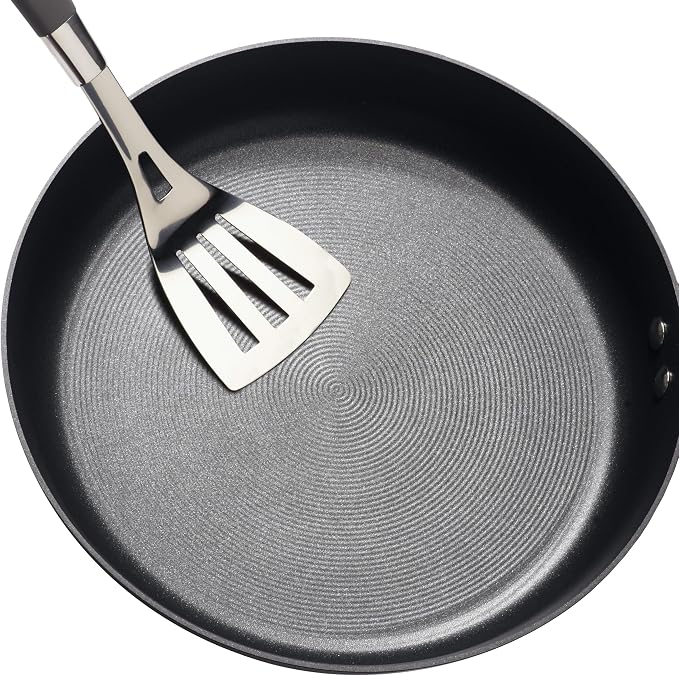 Circulon Symmetry Hard Anodized Nonstick Induction Frying Pan, 8.5-Inch Fry Pan, Black