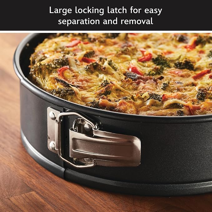 Farberware Disney Bake with Mickey Mouse Nonstick Springform Baking Pan/Nonstick Springform Cake Pan/Nonstick Cheesecake Pan, Round, 9 Inch Non Stick Bakeware Pan - Black
