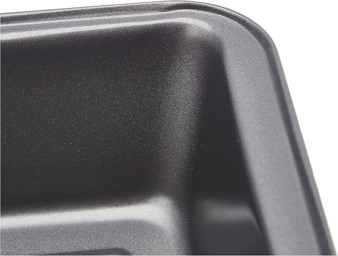 Amazon Basics Rectangular Nonstick Bread Loaf Pan for Baking Meatloaf with Even Heat Distribution,9.5 x 5 Inch,Gray,Set of 2,(Pack of 6)