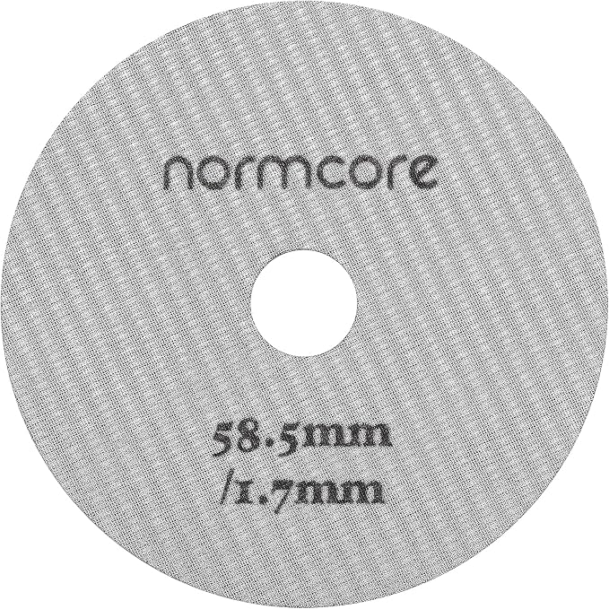 Normcore 58.5mm Puck Screen with Round Hole in the Middle - Lower Shower Screen - Metal Coffee Reusable Filter Suitable for La Marzocco/Gaggia - 1.7mm Thickness - 316 Stainless Steel