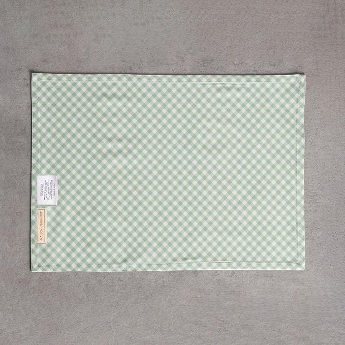 Maison d' Hermine Placemats Set of 4 Reusable 100% Cotton (13"x19") | Cloth Place Mats Washable Table Mats for Kitchen Dining Party Wedding Hotel Home Restaurant Spring Summer - Botanical Fresh
