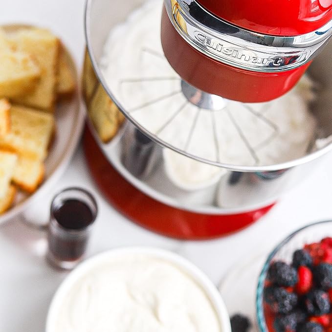 CUISINART SM-50R Precision Master 5.5 Qt (5.2L) Stand Mixer, Red
