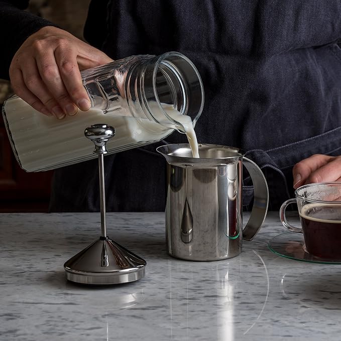 Bellemain Handheld Milk Frother, Stainless Steel for Coffee & Matcha | Heavy Duty, Good for cold or hot